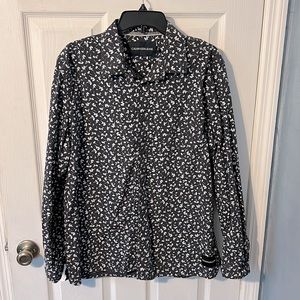 Men’s Calvin Klein long sleeve button up- like new size L